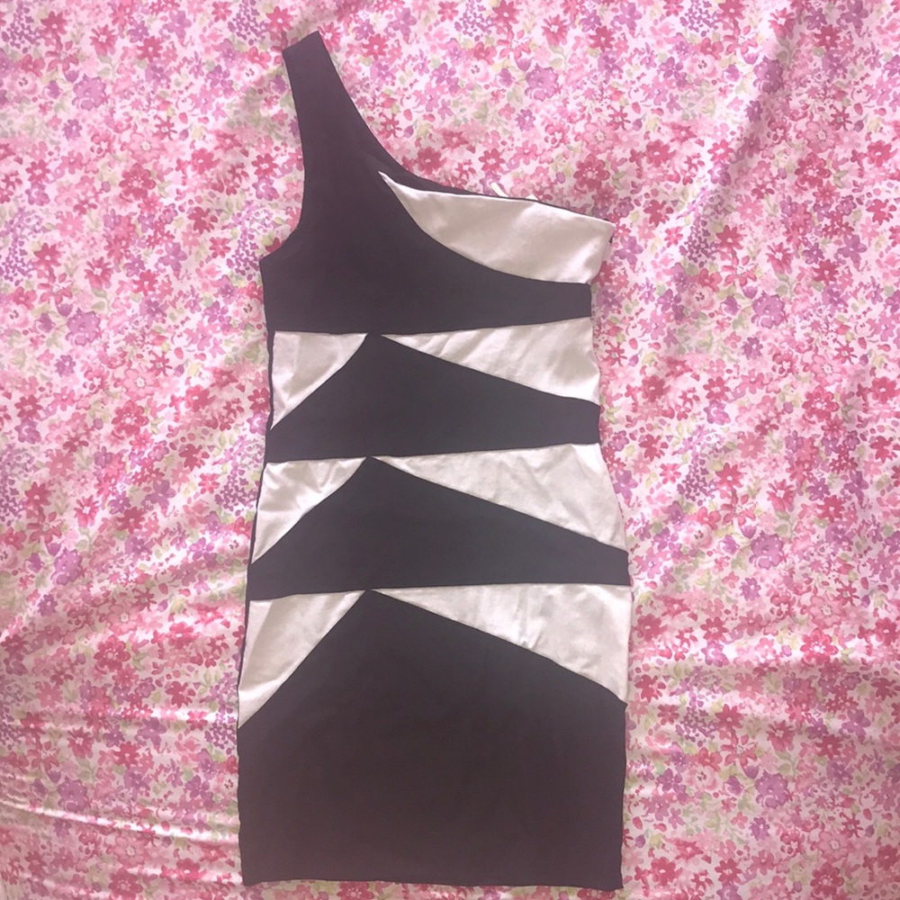 3 Sixteen 1 shoulder mini dress